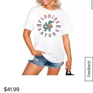 White Florida Gators Women's Short Sleeve Tee